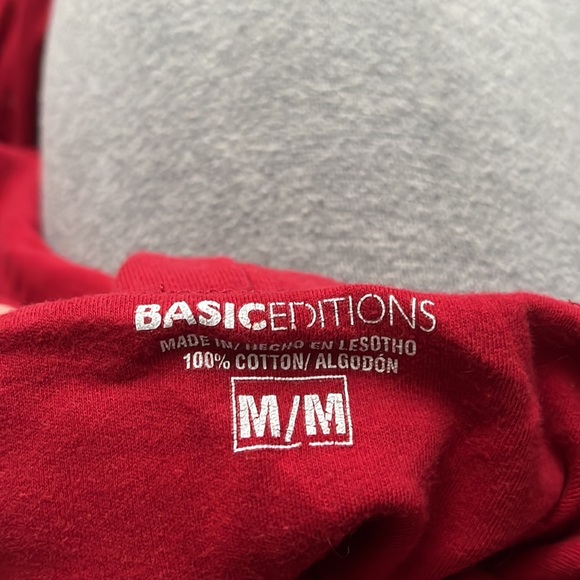 BASIC EDITIONS red turtleneck, Lightly worn, vintage. Size M - Picture 3 of 3